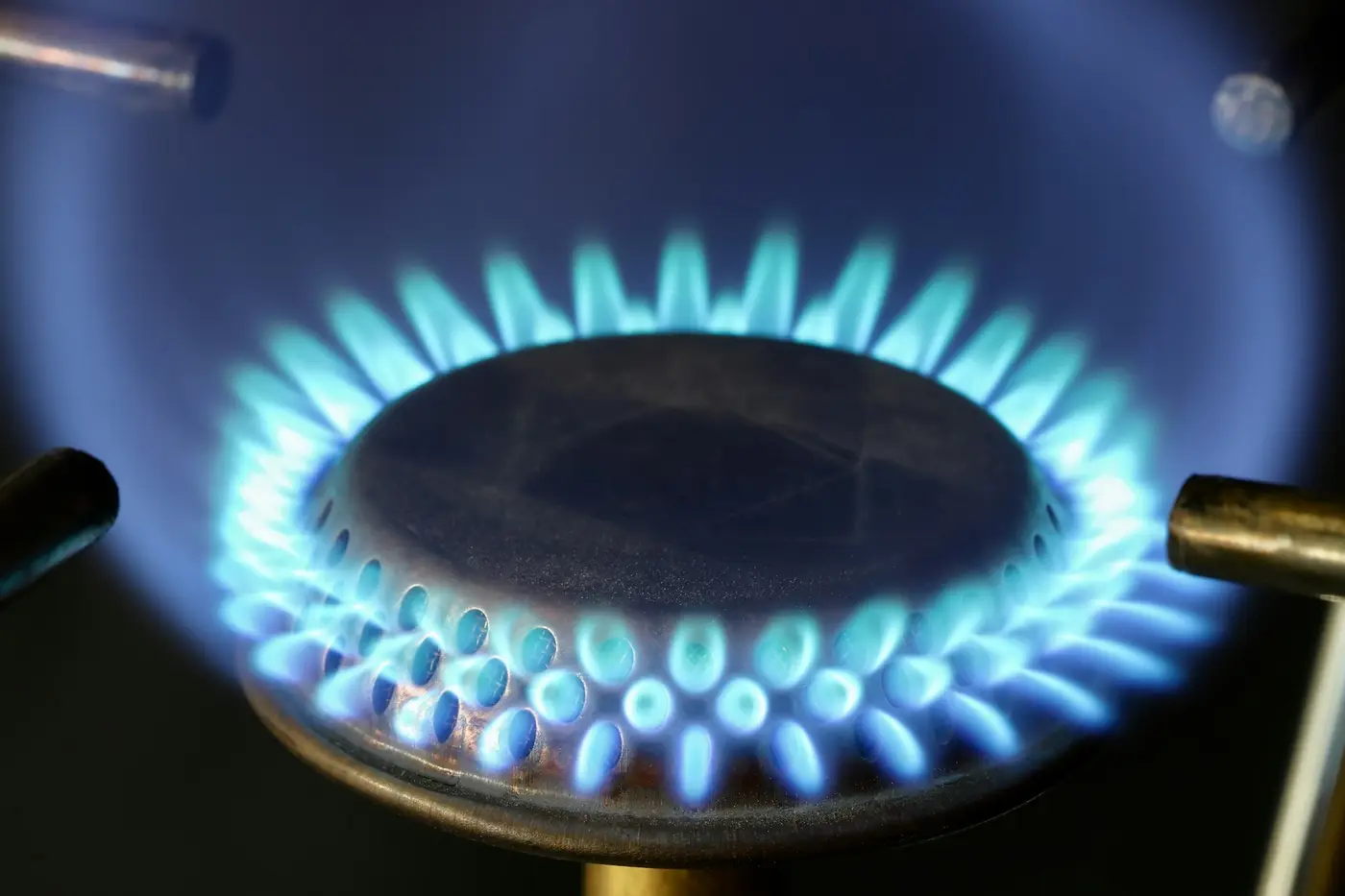 Blaue Gasflamme